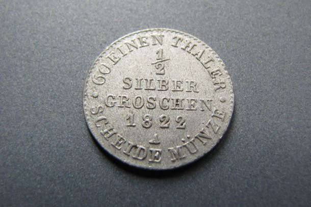 Fridrich Vilém III. 1/2 stříbrného groše 1822