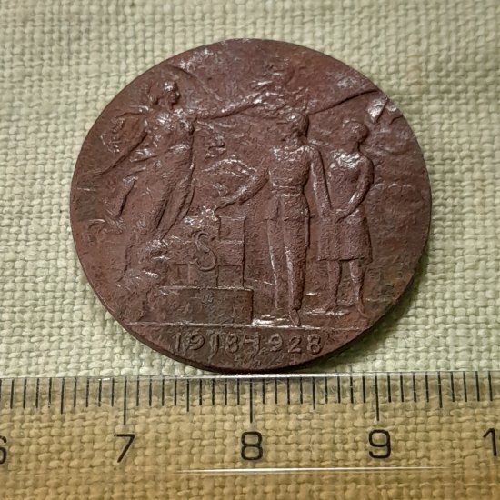 Medaile na pamet 10 let CSL Republiky 1918 - 1928