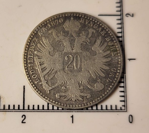 20 Krejcar 1870 FJ
