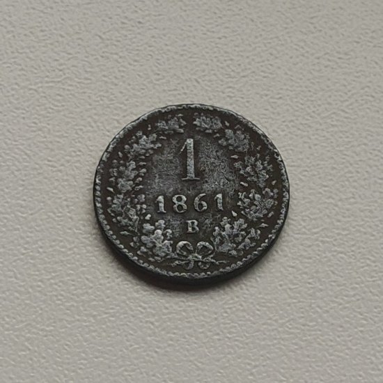 1 krejcar 1861 B