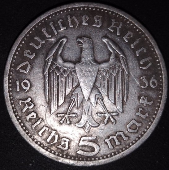 5 Reichsmark 1936 A