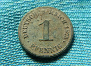 1 pfennig 1875