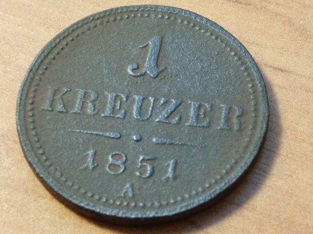 1 Kreuzer 1851 A.