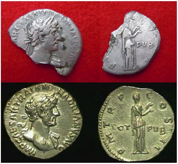 Hadrianus, mincovna Řím roku 118 AD