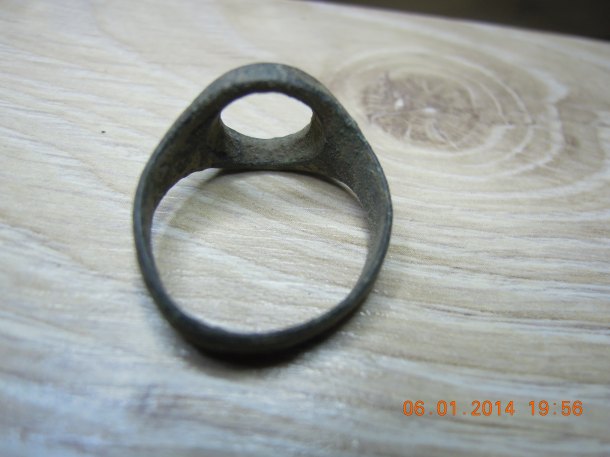 římský bronzový prsten