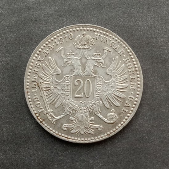 20 kreuzer 1870
