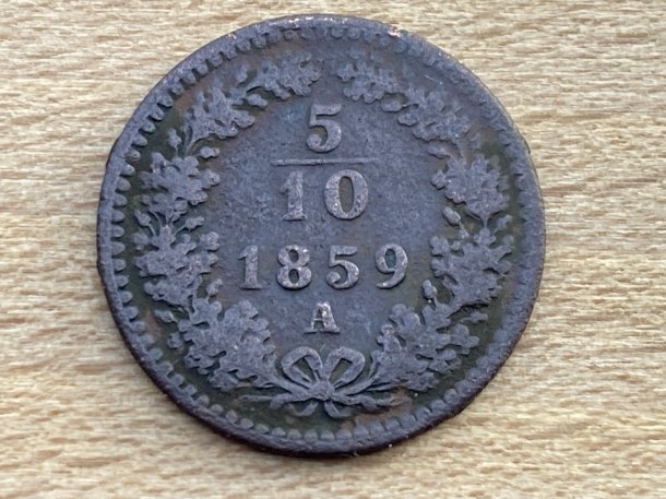 5/10 Krejcar 1859 A