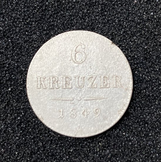 6 Kreuzer 1849
