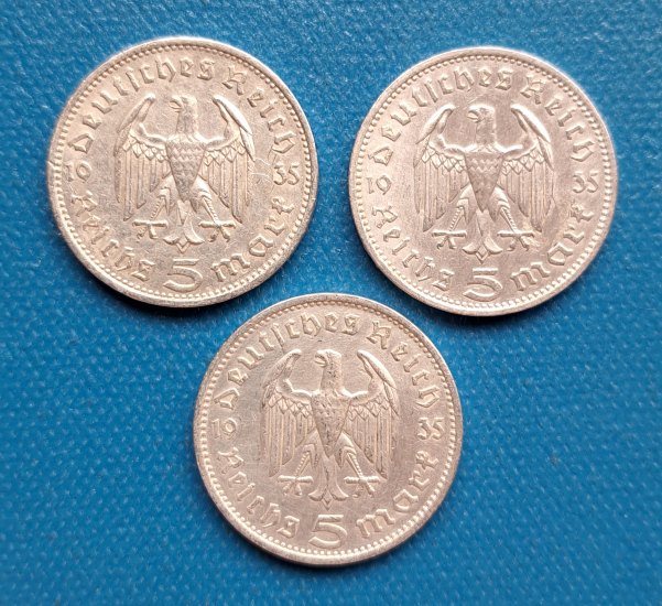 5 Reichsmark 1935