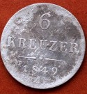 6 kreuzer 1849