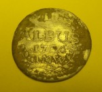 Stříbrná mince II. albus 1706