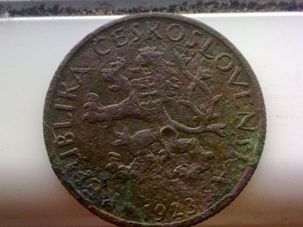 1 koruna 1923-rep.československá
