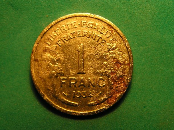 1 franc (frank)