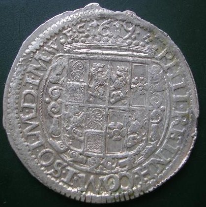 Philip Reinhard 1/4 tolar-1619