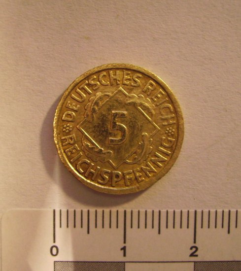 Poslední kop 2014 - 5 Reichspfennig 1936