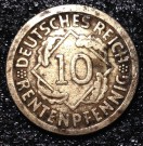 10 Deutsches Reich Rentenpfennig 1924