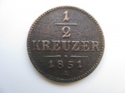 1/2 Kreuzer 1851 A