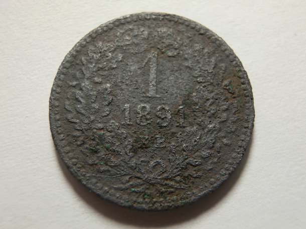 1 Kreuzer 1891 KB