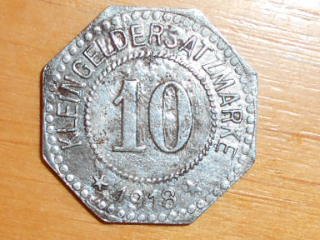 10 pfennig-kleingeldersat-málo nasycený 1918