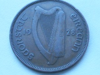 Half penny Irsko 1928