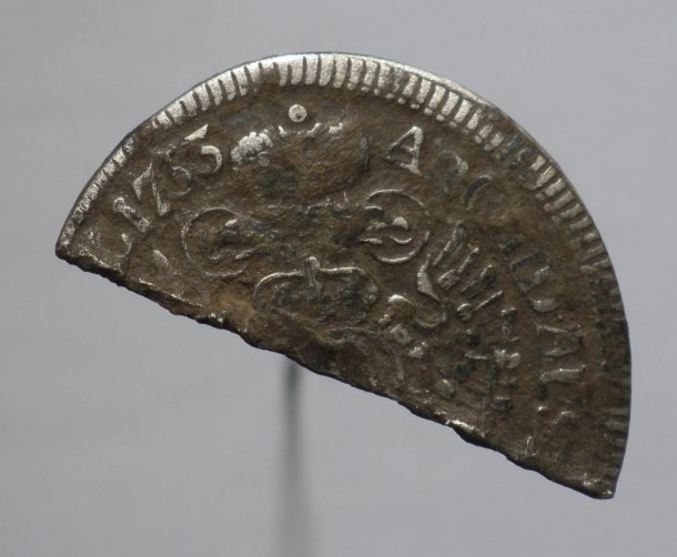 Půl mince Karla VI.
