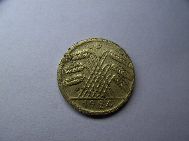 10 renten pfenig 1924