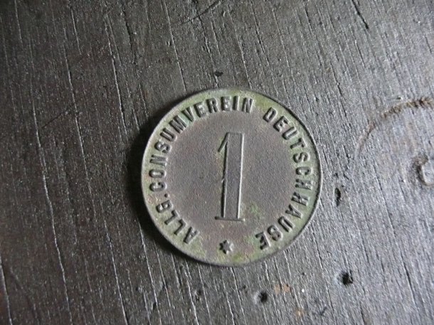 Nouzová mince.Německá Huzová.