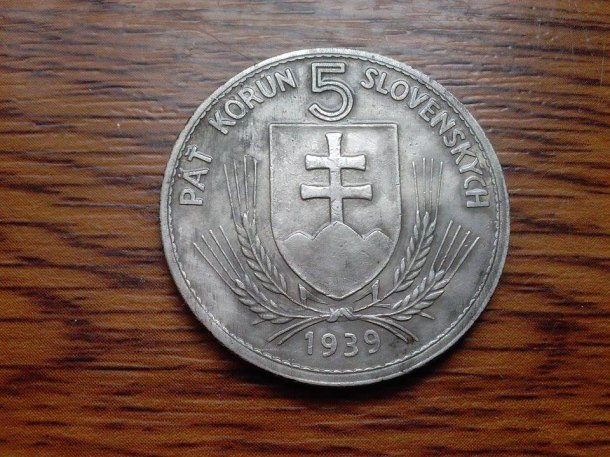 Slovensko 5 Ks Hlinka 1939