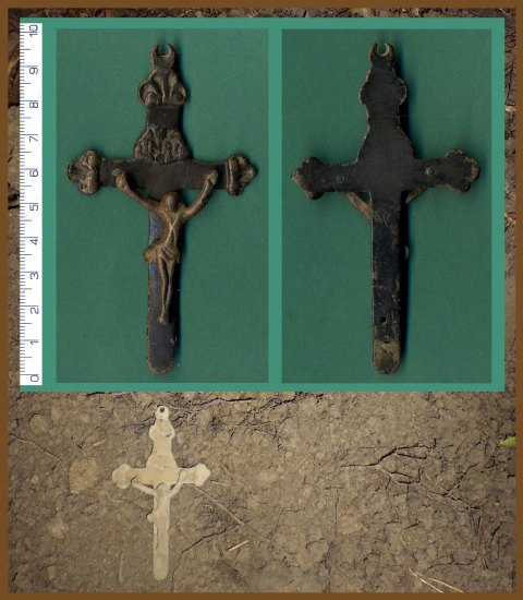 Kříž s Kristem 10cm