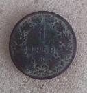 1 Krejcar 1858 B