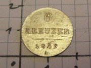 Ag : 6 kreuzer 1849 A