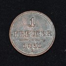 1 kreuzer 1851a