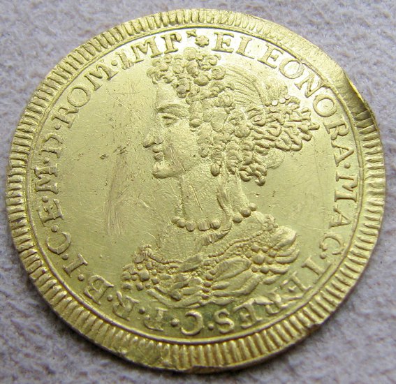 1 Dukát Leopold I 1689 Augsburg