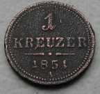 1 Kreuzer 1851 A  FJI