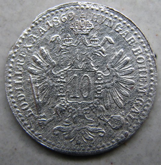 10 kreuzer 1869 FJI
