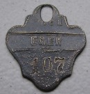 Psí známka Eger 1881