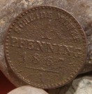  Mince č. 2708: Vilém I. Pruský (1861–1888) – 1 pfennig