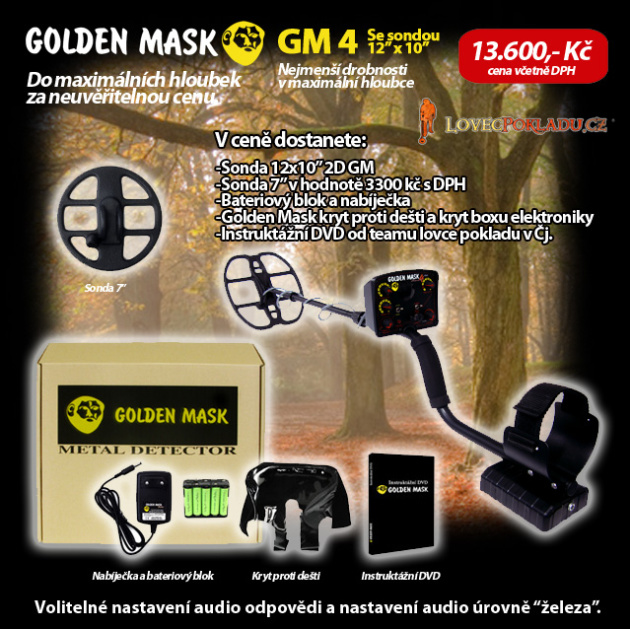 Detektor kovů Golden mask 4