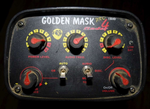 Nastavení detektoru kovů Golden Mask GM4PRO