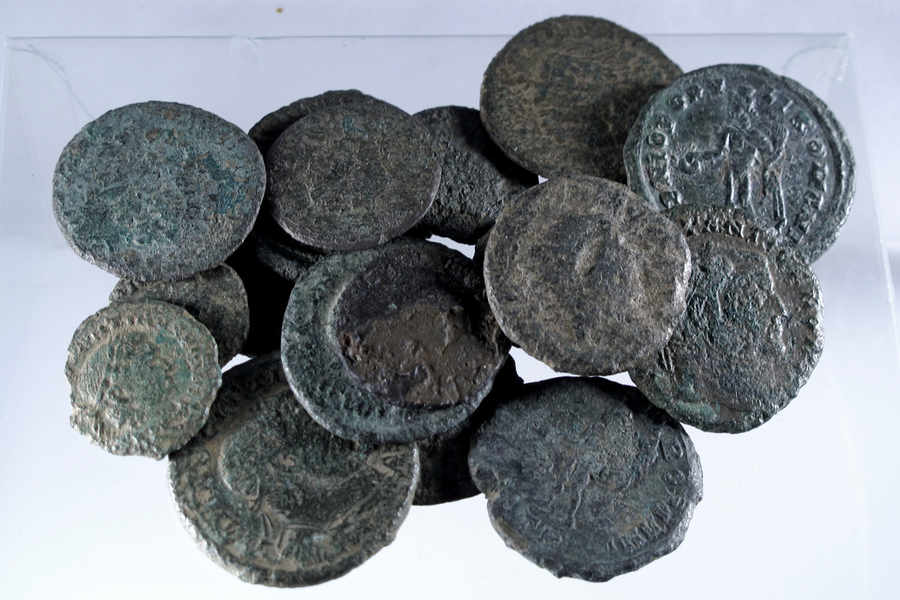 Policií zabavené římské mince byly prohlášeny za poklad, dle staré verze zákona 