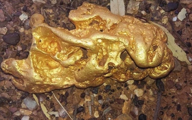 Zlato nalezené detektorem kovů Minelab