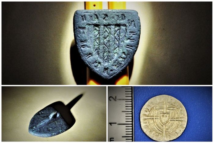Polský detektorista našel vzácnou pečeť řádu německých rytířů a zlatou minci ze 14. století