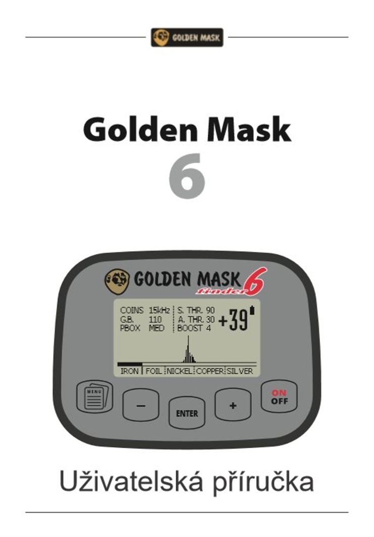 Instructions for metal detector Golden Mask GM6