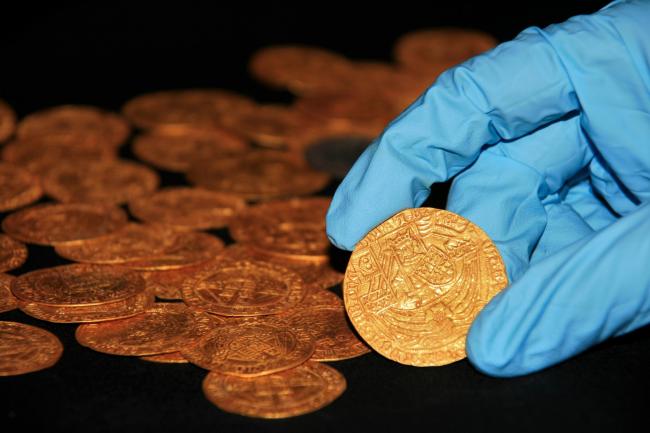 Gold coins from the Tudor period