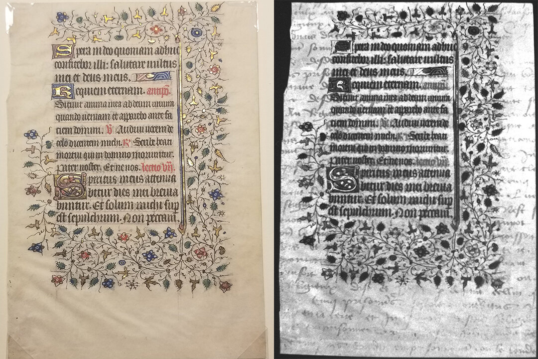 Students discover unknown 15th century text hidden in an invisible layer of a medieval manuscript