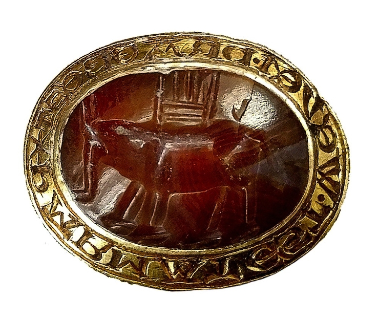 Das äußerst seltene goldene mittelalterliche Siegel wurde zum Schatz erklärt