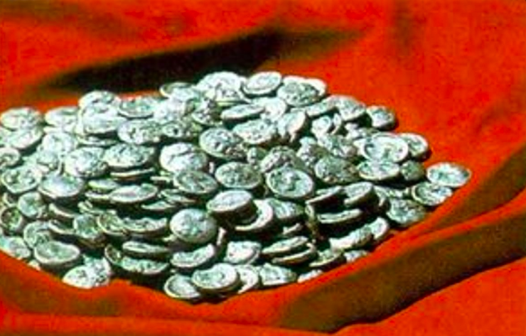 10.5.1950 Die keltischen Münzen liegen seit 18 Jahren auf dem Dachboden