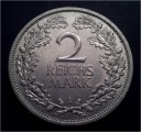 Výmarská republika - Německo (1918&ndash;1933) 2 Reichsmark 