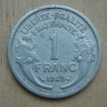 Francie - Německá okupace a Provizorní vláda (1940&ndash;1946) 1 Franc