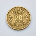 Mohammed V. (1927&ndash;1962) 20 Francs 